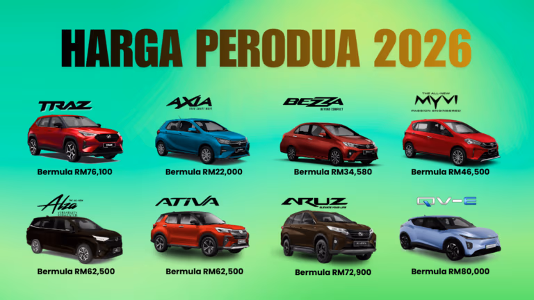 Perodua Prices 2026 - Prices of all Perodua models