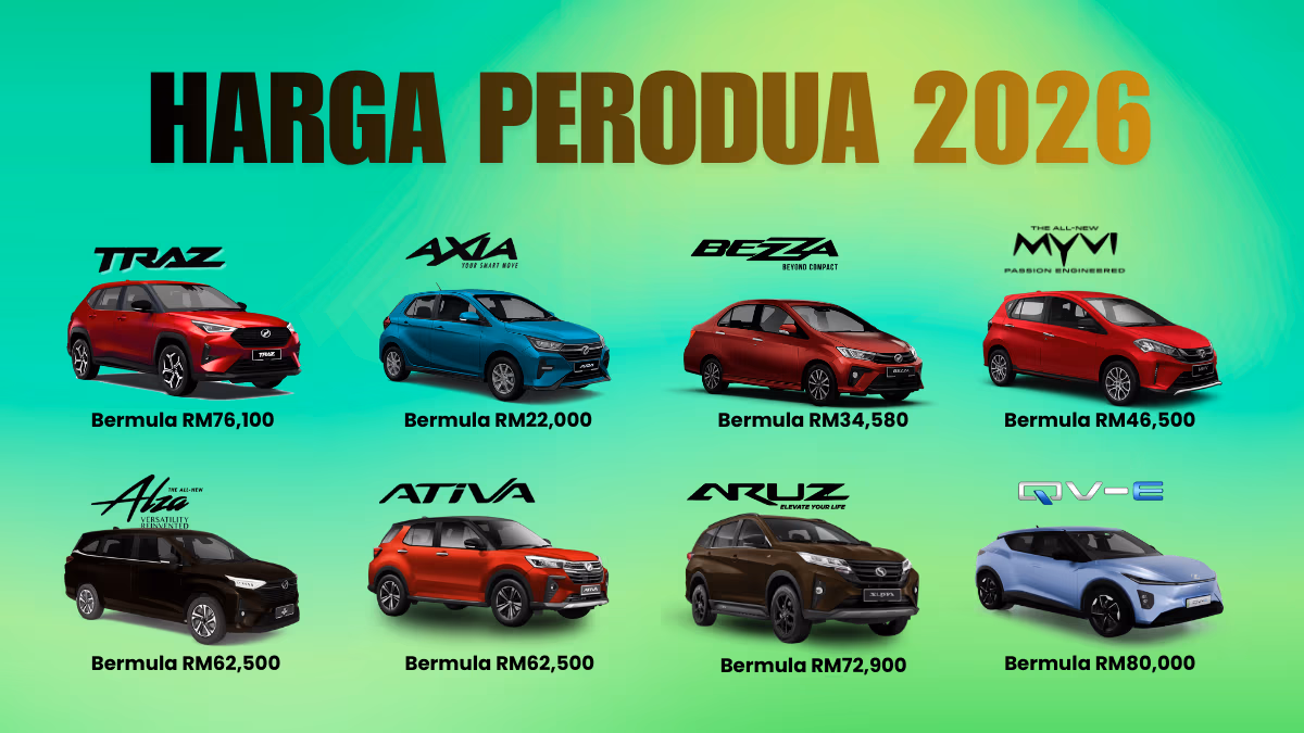 Perodua Prices 2026 - Prices of all Perodua models