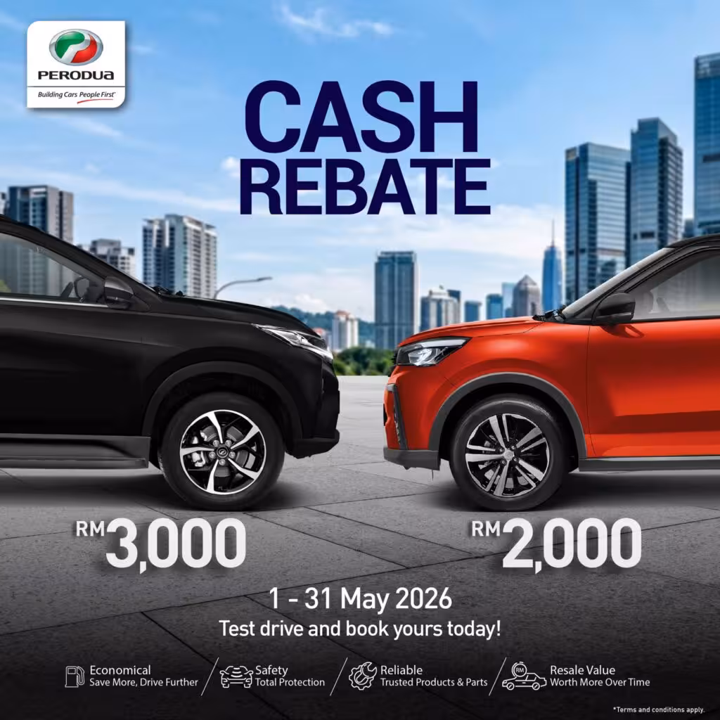 Perodua Promotion May 2026 – Rebates Up to *RM7,000 for Axia, Myvi, Ativa & Aruz