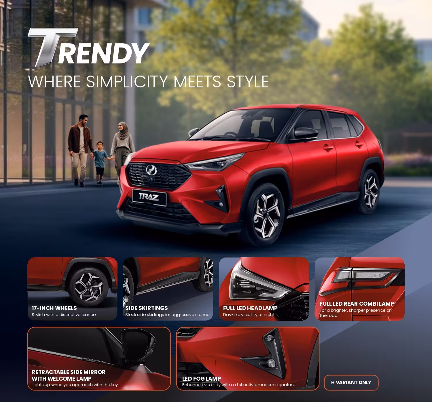 Perodua Traz Modern & Stylish Design